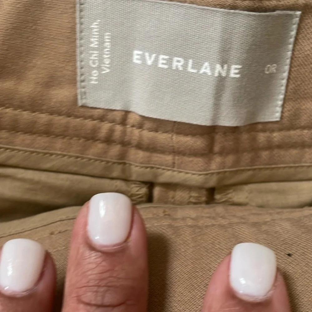 Everlane Stylish Tan Wide-Leg Pants